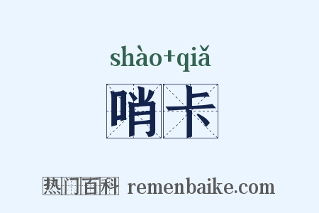 哨卡是什么意思的图片